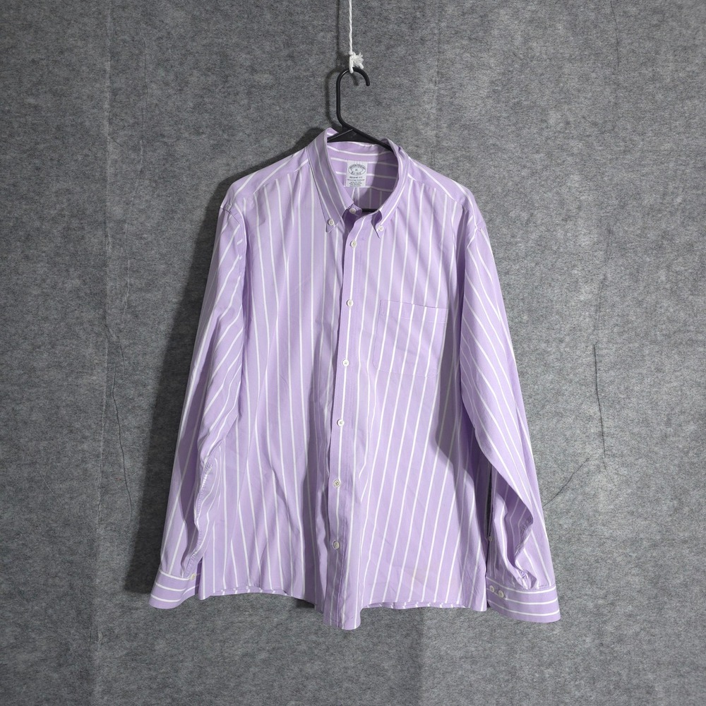 Brooks Brothers Lavender Stripe Dress Shirt